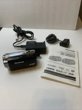Hdc-tm10 Panasonic Camcorder Handycam Camera - Battery With Charger -tested