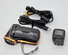 Hx-wa03 Panasonic Waterproof Camcorder Orange Tested Works Read Description #2