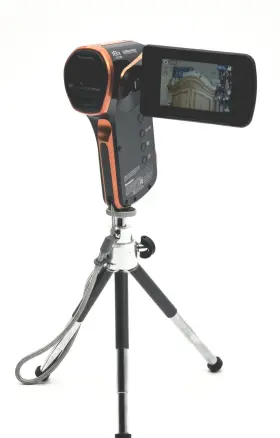 Hx-wa03 Panasonic Waterproof Camcorder Orange Tested Works Read Description