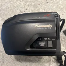 Iq493 Panasonic Palmcorder Pv W Vhs Tape/2 Batteries/remote/travel Case #2