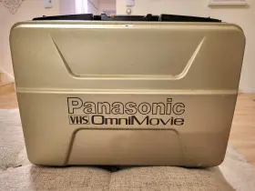 Pv-300 Panasonic Vintage Omnimovie Vhs Hq Camcorder Video Camera With Hard Case Untested #3