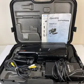 Pv-510 Panasonic Omnimovie Vhs Camera Model W Case Accessories Tested Works