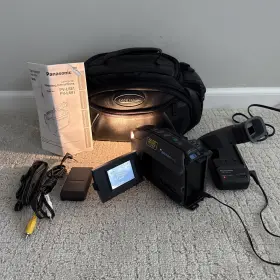 Pv-l581d Panasonic Pv-581d Palmcorder Video Camcorder Vhs-c Camera Vcr Bundle Tested