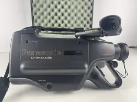 Pv-800 Panasonic Vintage Omnimovie Vhs Camcorder Video Camera With Hard Case