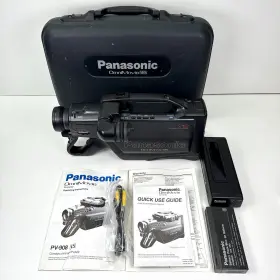 Pv-900d Panasonic Omnimovie Vhs Camcorder Recorder Case - Works