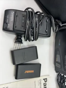 Pv-a216 Panasonic Palmcorder Camcorder With 2 Batteries And Charger Tested #3