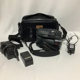 Pv-a306 Panasonic Palmcorder Iq Lot -camcorder Remote Charger And More - Works