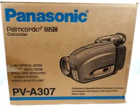Pv-a307 Panasonic Palmcorder/camcorder Tape Battery Charger Cords No #2