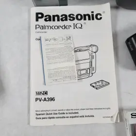 Pv-a396 Panasonic Palmcorder Iq Color Vhs-c Camcorder Read Description Playpak #3