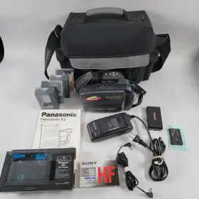 Pv-a396 Panasonic Palmcorder Iq Color Vhs-c Camcorder Read Description Playpak