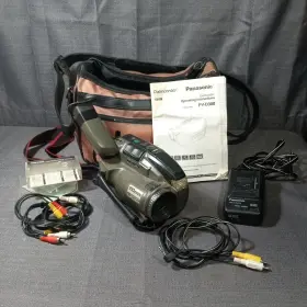 Pv-d300 Panasonic Vhs-c Camcorder With Ac Adapter Charger And Transfer Cables