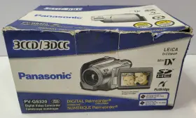 Pv-gs320 Panasonic Minidv Camcorder With Power Adapter/charger- Tested