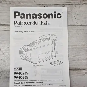 Pv-iq305 Panasonic Palmcorder Iq Vhs-c Video Camera Bundle Read #3