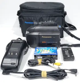 Pv-l578 Panasonic Palmcorder Vhs-c Camcorder Video Camera Vhsc Cassette Battery