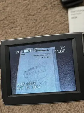 Pv-l751d Panasonic Working Pv-l751 D Digital Video Palmcorder With Leather Bag #2