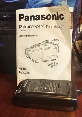 Pv-l758-w Panasonic Pv-l758 Handheld Palmcorder Palmsight Vhsc Camcorder Model Pv-l758-w/carry Bag #2