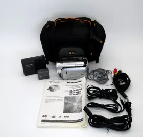 Sdr-h200 Panasonic Sdr-200 3ccd Hard Disk Drive Sd Palmcorder Camcorder Cords And Case