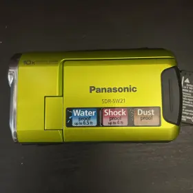Sdr-sw21p Panasonic Sdr-sw21 Shock And Waterproof Camcorder Green #2