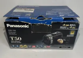 Sdr-t50p Panasonic Sd Video Camera 4 Gb Built In Memory Battery 78x Zoom Works #2