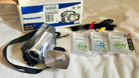 Vdr-100 Panasonic Dvd-r Silver Argent Dvd Video Camera With Cords Manual Discs
