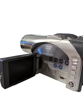 Vdr-m50pp Panasonic Palmcorder Vdr-m50 Dvd Camcorder Tested And Works With Case #2