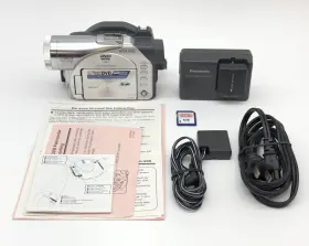Vdr-m70pp Panasonic Dvd Video Camera Camcorder Vdr-m70 Tested Sd Card Battery Charger