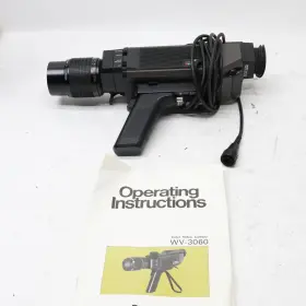 Wv-3060 Panasonic Video Camera With Attached Cable And Front Wired Lens T4-d18