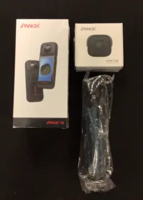 Panox 193411000285 V2 12k 360 Panoramic Action Sport Camera For Live Streaming Riding