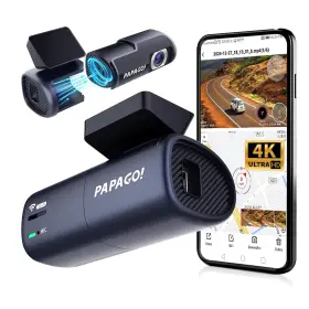 N268 Papago 4k Mini Front Dash Cam Voice Control Truck Full Hd Camera