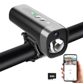 Mto1 Parkvision Bike Camera With Lights Hd 1080p Bicycle Video Loop And Emergency Reco