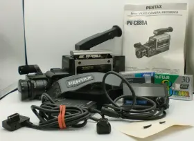 Pv-c880a Pentax Video Camera/recorder With Vintage Case Not Working - Parts Only