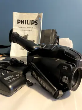 Pvr850 Philips Vintage Vhs Camcorder Untested