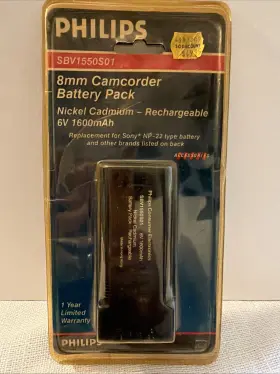Sbv1550s01 Philips 8mm Camcorder Rechargeable Battery Pack