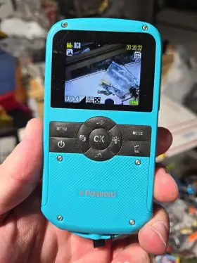 Id610 Polaroid All Weather Blue Digital Camcorder Model Works Great