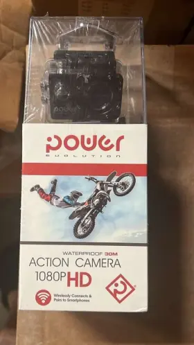 Power Evolution 645318913446 1080p Hd Action Camera 30m Wi-fi Connects To Smartphone