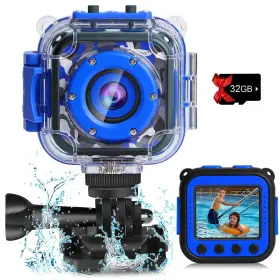 Prograce 423744724811 Kids Waterproof Camera For Boy Toys - Gifts Digit