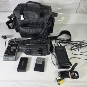 Psc15c Proscan Hi8 Camcorder 20x Zoom Image Stabilization With Batt Remote And Accessories