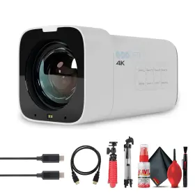 Pt20x-studio-4k-wh-g Ptzoptics Edi 1 4k Camera White 20x Zoom Uhd60 Ndi Hx2 Pro Streaming For Events