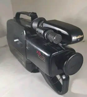 Vm33 Quasar - Vhs Camcorder And Case Built-in 1989 Vintage Works