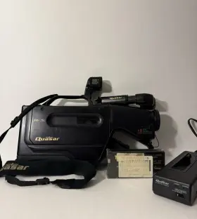 Vm706 Quasar Vintage 1990 Vhs Camcorder With Charger And Case #2