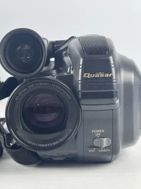 Vml457 Quasar Compact Vhs-c Camcorder With Charger And Carrying Bag Tested Extras #2