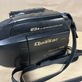 Vml458 Quasar Palmcorder Vhsc 23x Zoom Lens Video Camera With Battery Tested Works #2