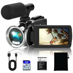 Raw-8162plus Rawiemy Video Camera Camcorder Hd 2.7k 36mp Recorder Vlogging For
