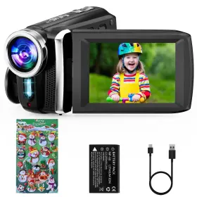 Yyb-8250-9-12 Rawiemy Video Camera Camcorder Hd 2.7k 36mp Kids Vlogging For
