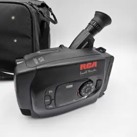 Rca Cc612 Small Wonder Vhs Camcorder Model With Battery/charger Tape And Bag Demo #2