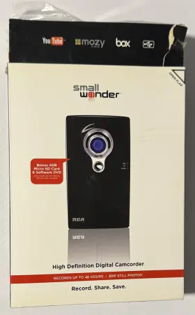 Ez2120rd Rca New Small Wonder Camcorder Ez219bk - Hdmi Usb