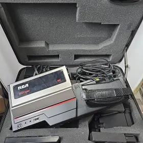 Kk043 Rca Vintage Vhs Camcorder Video With Original Hard Case For Parts Only