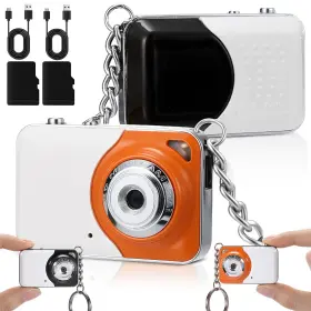 Hat-relaxweex-1309 Relaxweex 2 Pack Mini Keychain Camera With 16 Gb Card 960p Small Digital Vide