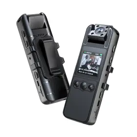 Cam01 Rerbo Wearable Police Body Camera Portable Small Cam With 180 Rotatable Lens
