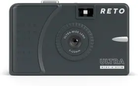 Reto Uw 10 Ultra Wide And Slim 35mm Reusable Daylight Film Camera - 22mm Charcoal